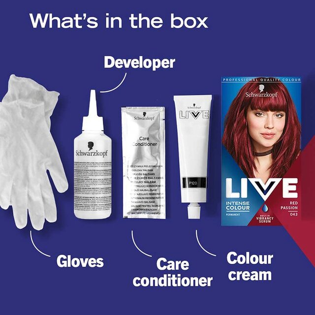 Schwarzkopf Live Red Passion 43 Permanent Hair Dye thumbnail 6