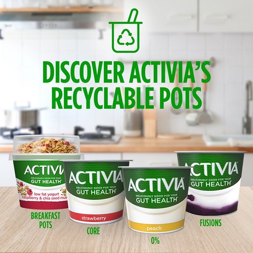 Activia Fusions Blueberry Acai Gut Health Fruit Yoghurt Multipack thumbnail 4