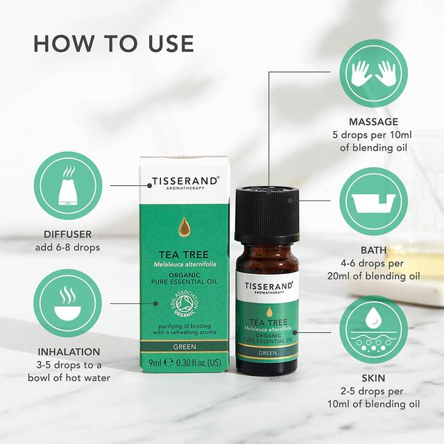 Tisserand Tea Tree Organic Pure Essential Oil thumbnail 5