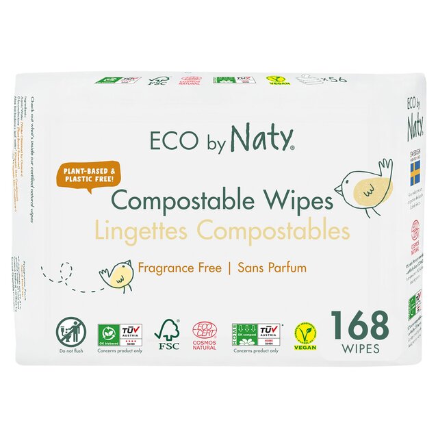 Eco by Naty Unscented Wipes, Multipack