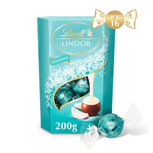 Lindt Lindor Coconut Chocolate Truffles Box thumbnail 2