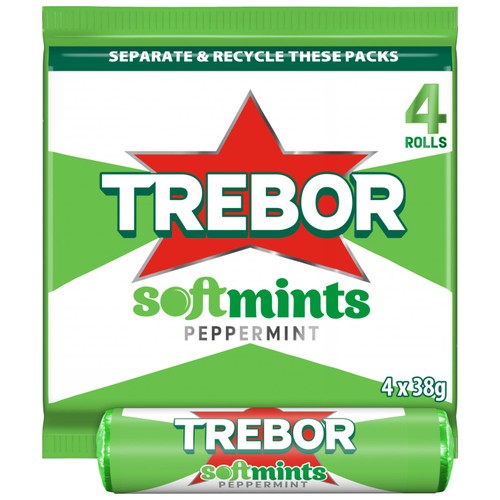 Trebor Softmints Peppermint Mint Rolls