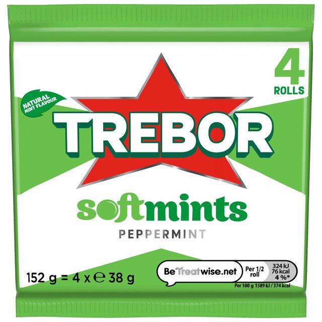 Trebor Softmints Peppermint Mint Rolls