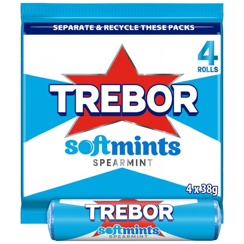 Trebor Softmints Spearmint Mint Rolls thumbnail 2