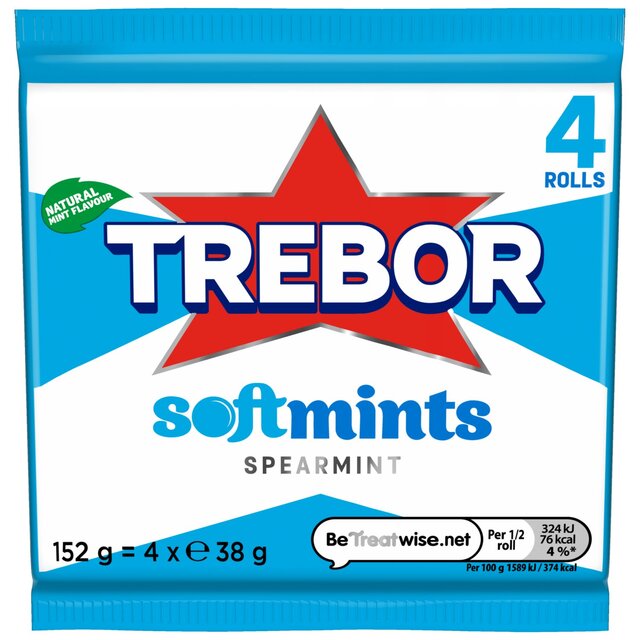 Trebor Softmints Spearmint Mint Rolls