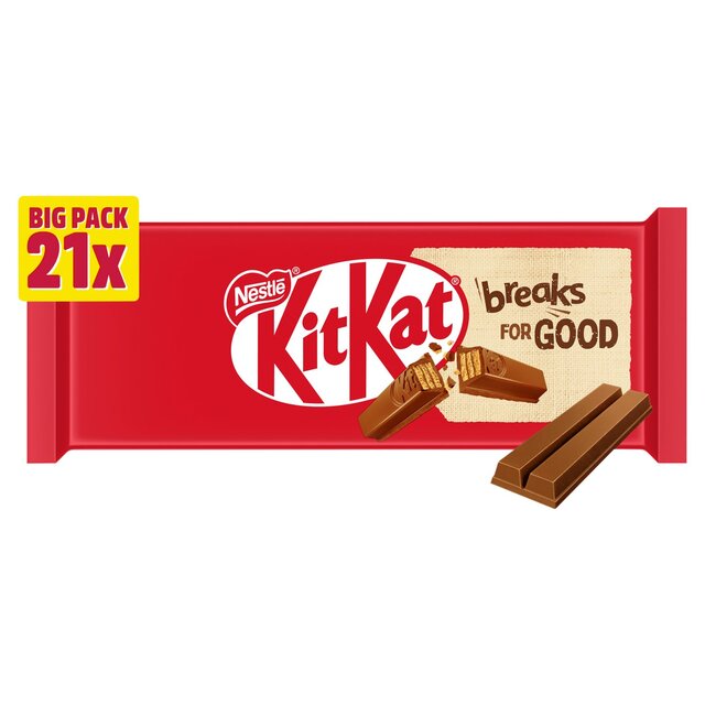 KitKat 2 Finger Milk Chocolate Biscuit Bar Multipack thumbnail 2