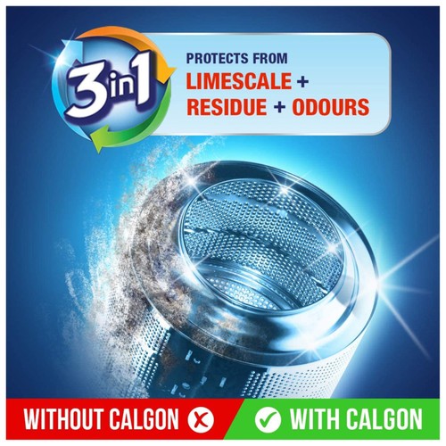 Calgon 4-in-1 Washing Machine Water Softener Tablets thumbnail 5