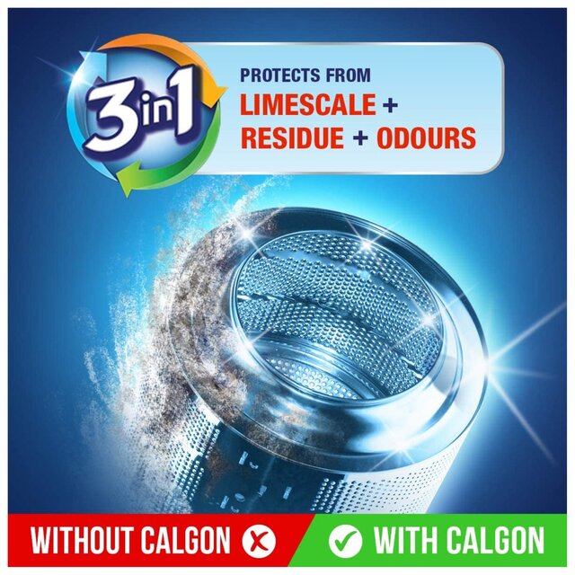 Calgon 4-in-1 Washing Machine Water Softener Tablets thumbnail 5