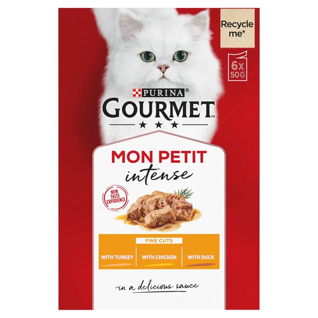 Gourmet Mon Petit Poultry Variety Turkey Chicken Duck Wet Cat Food