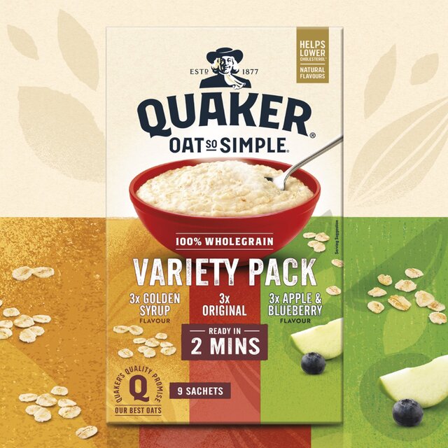 Quaker Oat So Simple Variety Pack Porridge Sachets Cereal thumbnail 2