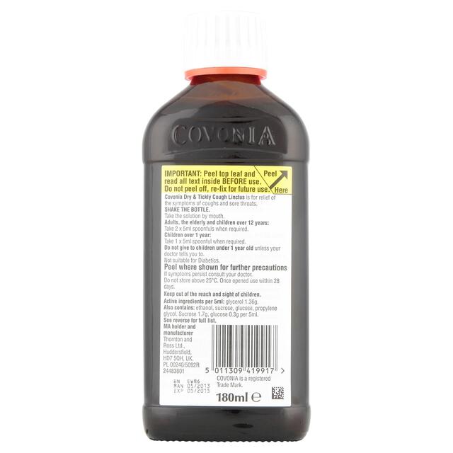 Covonia Dry & Tickly Cough Linctus Oral Solution thumbnail 2
