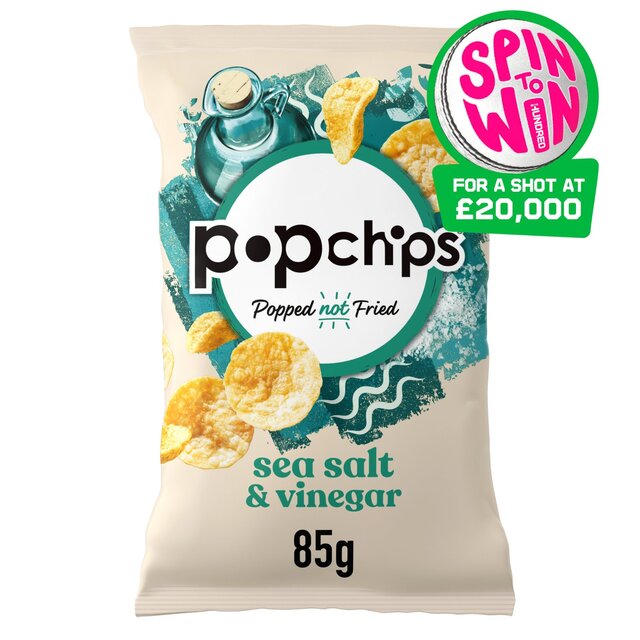 popchips Sea Salt & Vinegar Sharing Crisps