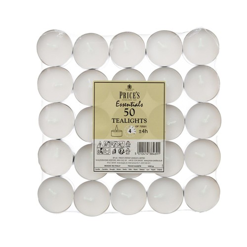 Price's Candles White Tealights thumbnail 2