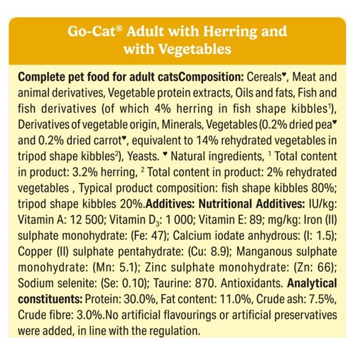 Go-Cat Herring with Vegetables Dry Cat Food thumbnail 4