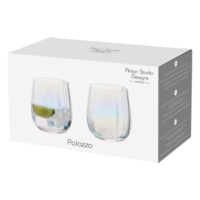 Anton Studio Designs, Palazzo Tumblers, Set of 2, 400ml, Lustre thumbnail 4