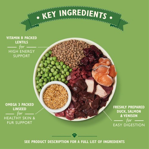 Lily's Kitchen Dog Duck Salmon & Venison Wild Woodland Walk Adult Dry Food thumbnail 3