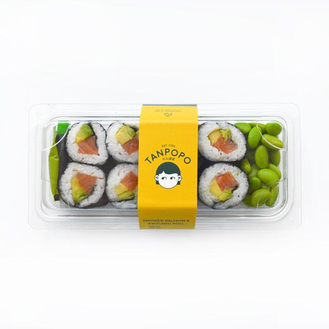 Tanpopo Salmon & Avocado Roll with Edamame Salad