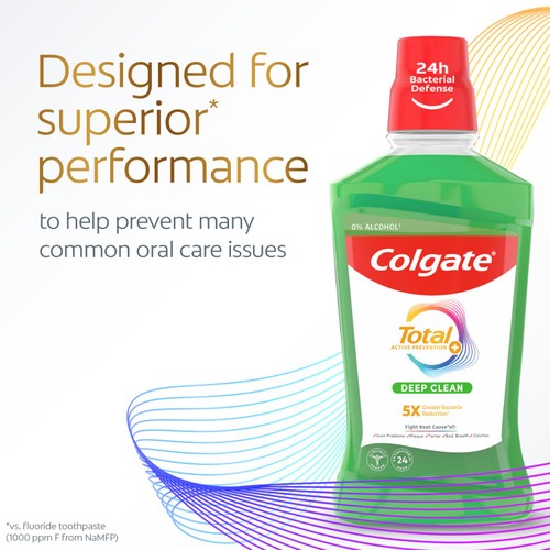 Colgate Total Advanced Deep Clean Mouthwash Alcohol Free  thumbnail 3