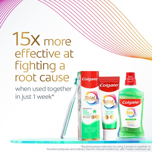 Colgate Total Advanced Deep Clean Mouthwash Alcohol Free  thumbnail 4