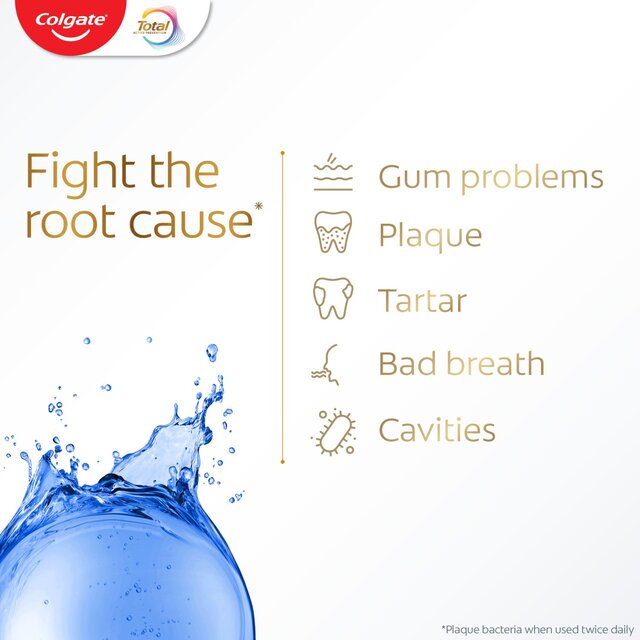 Colgate Total Advanced Plaque Protect Peppermint Mouthwash Alcohol Free thumbnail 4