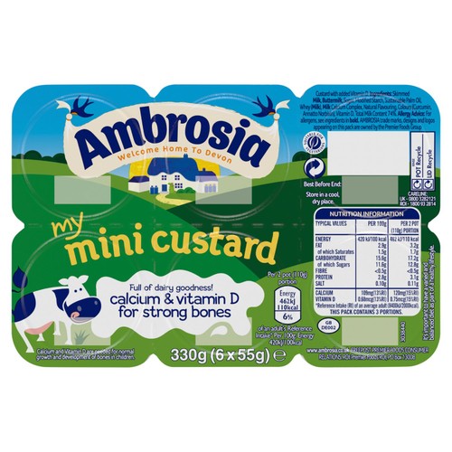 Ambrosia Mini Custard Dessert Snack Pots thumbnail 2