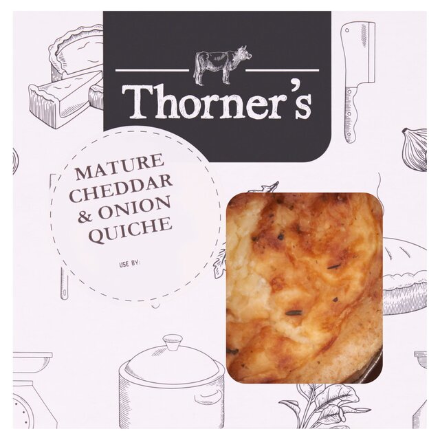 Jon Thorner's Mature Somerset Cheddar & Onion Quiche Small