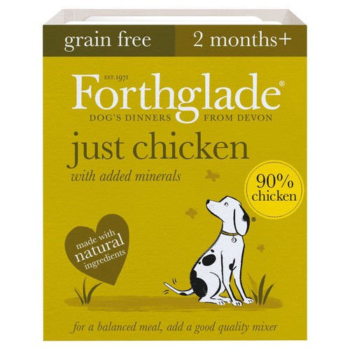 Forthglade Complementary Grain Free Wet Dog Food Just 90% Chicken thumbnail 2