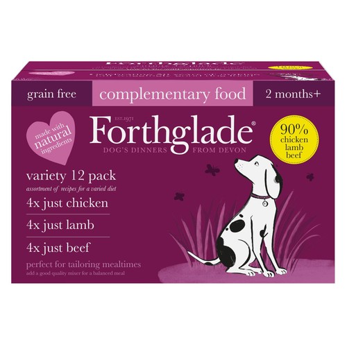 Forthglade Complementary Wet Dog Food Variety Pack 90% Chicken, Lamb & Beef thumbnail 2