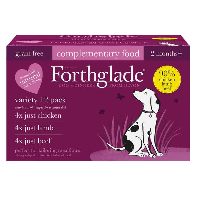 Forthglade Just Multicase (Chicken, Lamb & Beef) Grain Free Wet Dog Food thumbnail 2