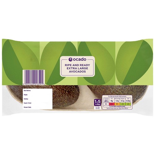 Ocado Extra Large Ripe & Ready Hass Avocados thumbnail 2
