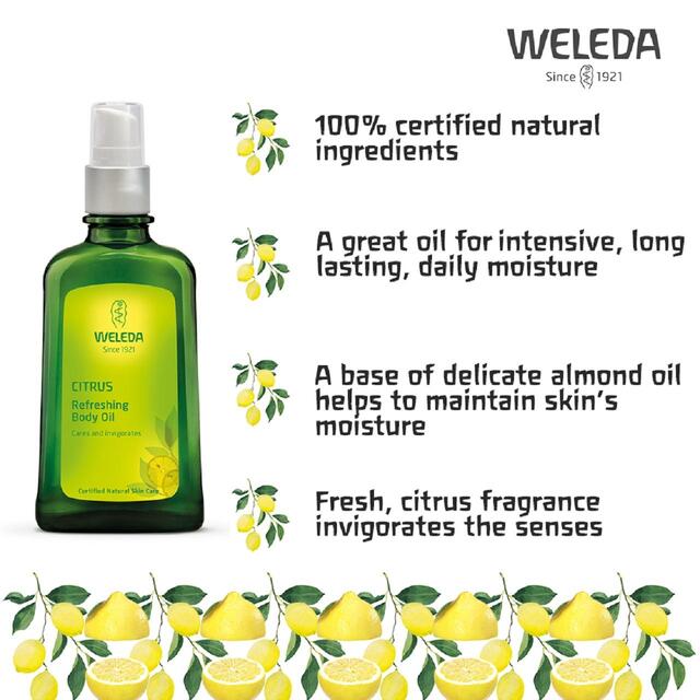 Weleda Citrus Refreshing Bath Milk, Citrus Bath Soak Natural Vegan thumbnail 3