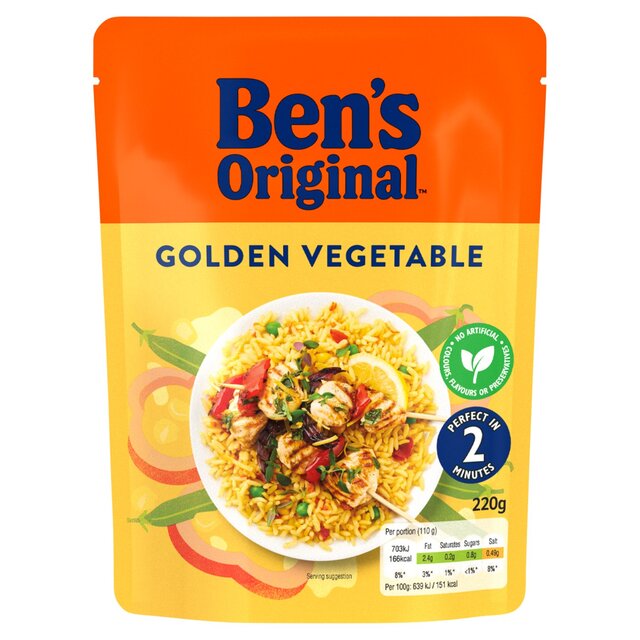 Ben's Original Golden Vegetable Microwave Rice thumbnail 2