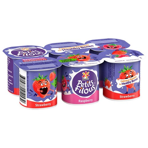 Petits Filous Kids Strawberry & Raspberry Yoghurt Pots thumbnail 2