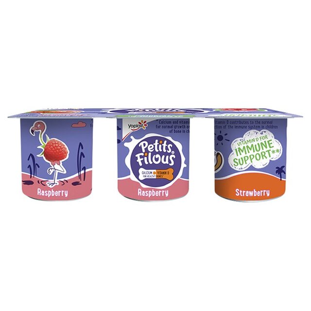 Petits Filous Kids Strawberry & Raspberry Fromage Frais thumbnail 2