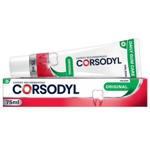 Corsodyl Gum Care Toothpaste Daily Fluoride Original 75ml