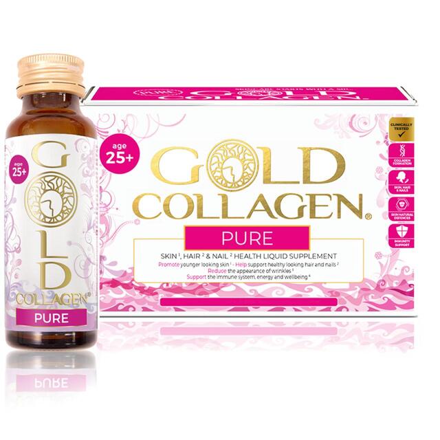 Gold Collagen Pure Skin, Hair & Nail Beauty Liquid Supplement 25yrs+