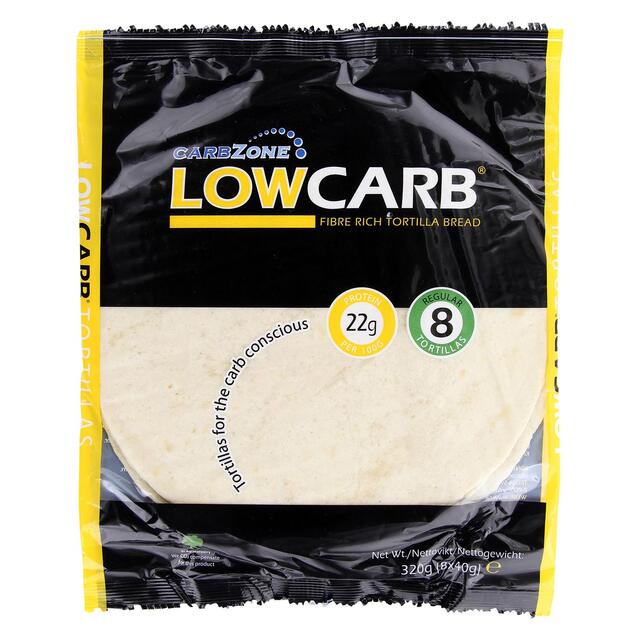 Carbzone LowCarb Fibre Rich Small Tortillas