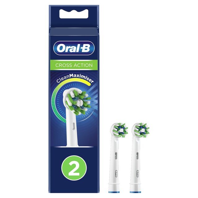 Oral-B CrossAction Toothbrush Heads - White thumbnail 2