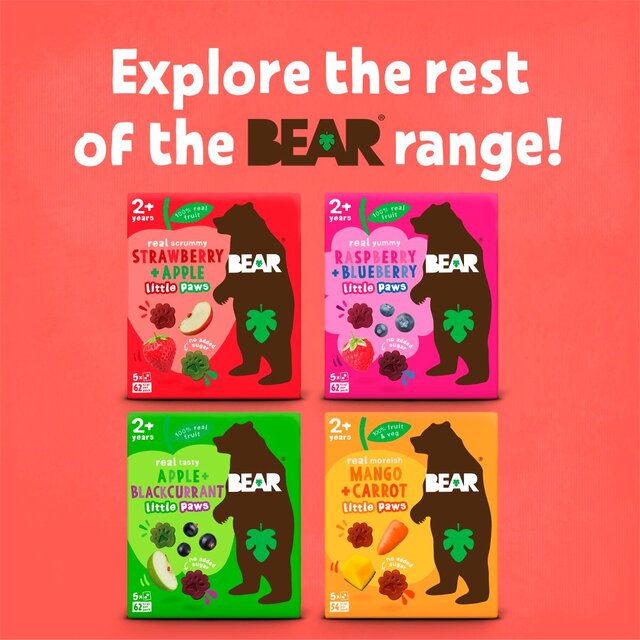 BEAR Paws Fruit Shapes Raspberry & Blueberry 2+ years Multipack thumbnail 2