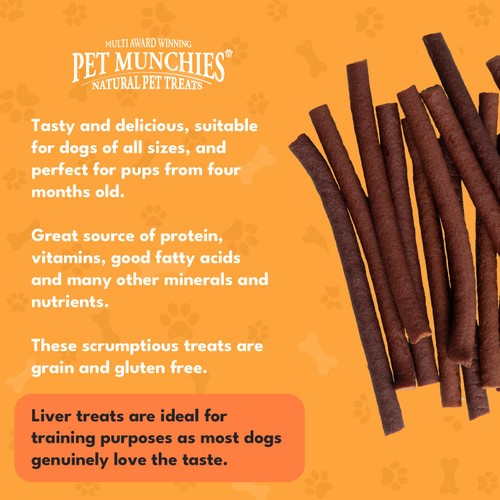 Pet Munchies 100% Natural Beef Liver Stick Dog Treats thumbnail 3