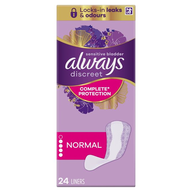 Always Discreet Incontinence Liners Normal