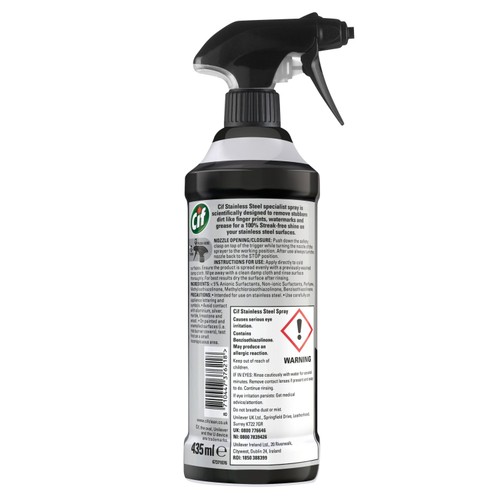 Cif Perfect Finish Specialist Cleaner Spray Stainless Steel  thumbnail 3