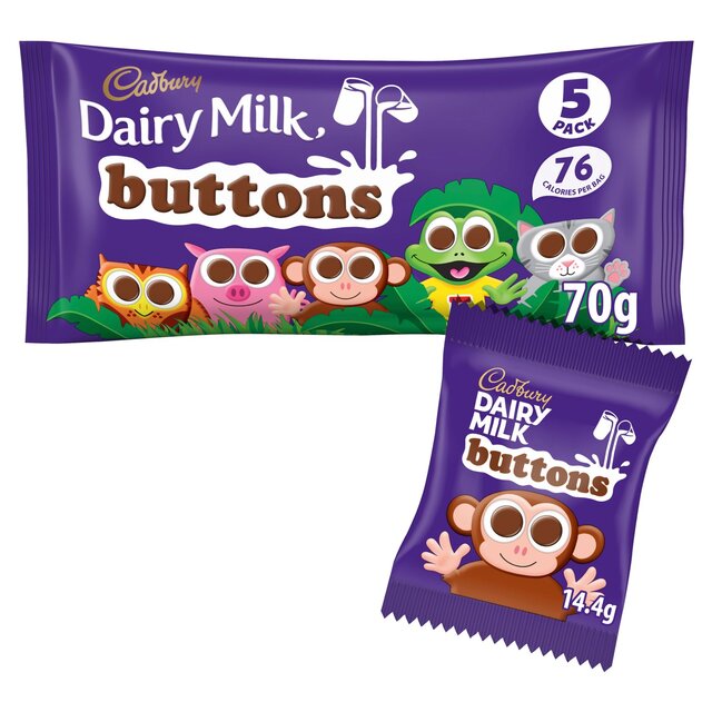 Cadbury Dairy Milk Chocolate Buttons Treatsize Bags thumbnail 2