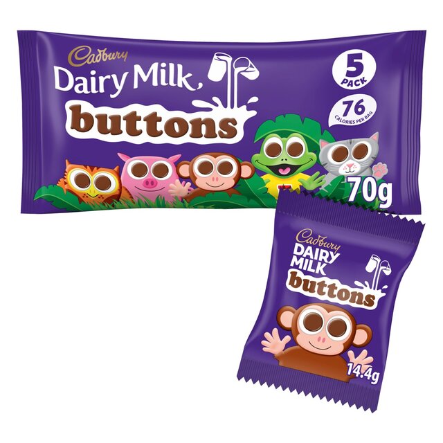 Cadbury Dairy Milk Chocolate Buttons Treatsize Bags thumbnail 4