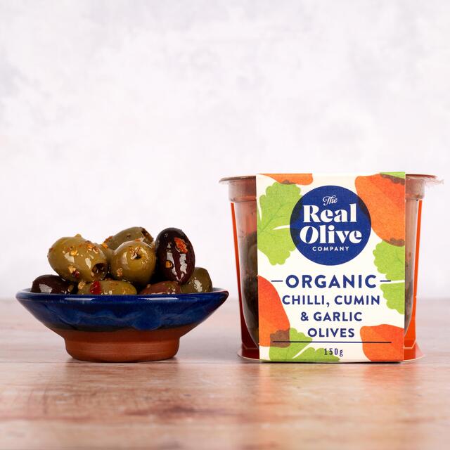 Real Olive Co. Organic Mixed Pitted Olives with Moroccan Flavours thumbnail 2