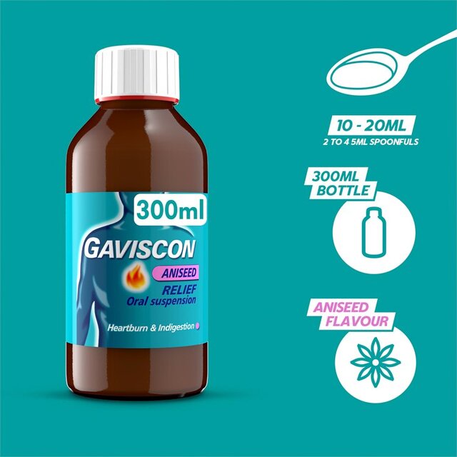Gaviscon Liquid Heartburn & Indigestion Aniseed thumbnail 6
