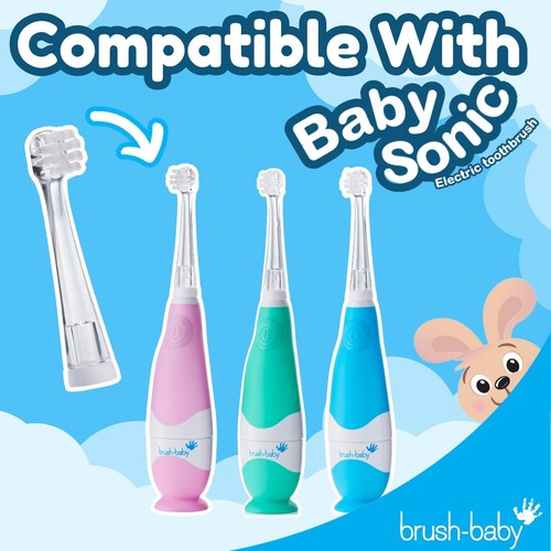 Brush Baby Babysonic Replacement Brush Heads 0-18 Months thumbnail 4