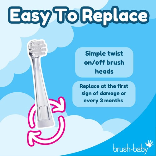 Brush Baby Babysonic Replacement Brush Heads 0-18 Months thumbnail 6