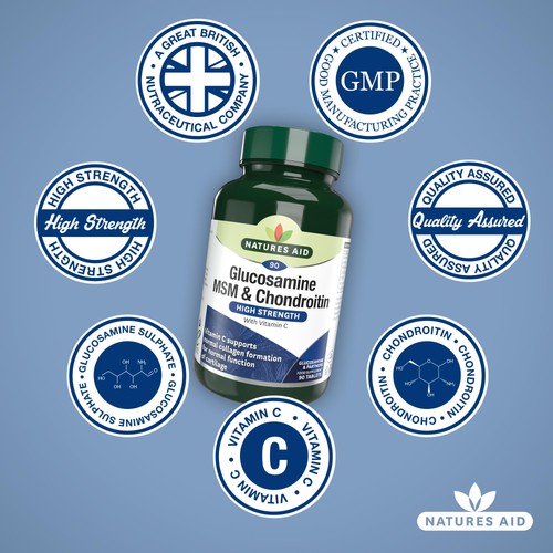 Natures Aid Glucosamine MSM & Chondroitin  thumbnail 4