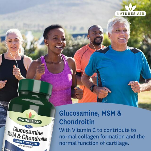 Natures Aid Glucosamine MSM & Chondroitin thumbnail 2